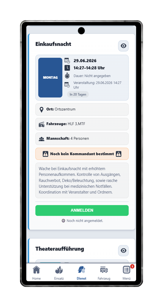 FFWEB Brandsicherheitswache am Handy